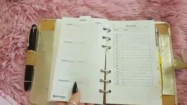 Video. Обзор. Мой органайзер. Обновление. Filofax Saffiano Gold смотреть онлайн