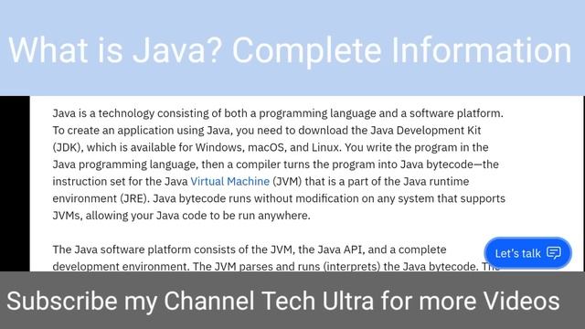 What is Java? Full Details | Tech Ultra смотреть онлайн
