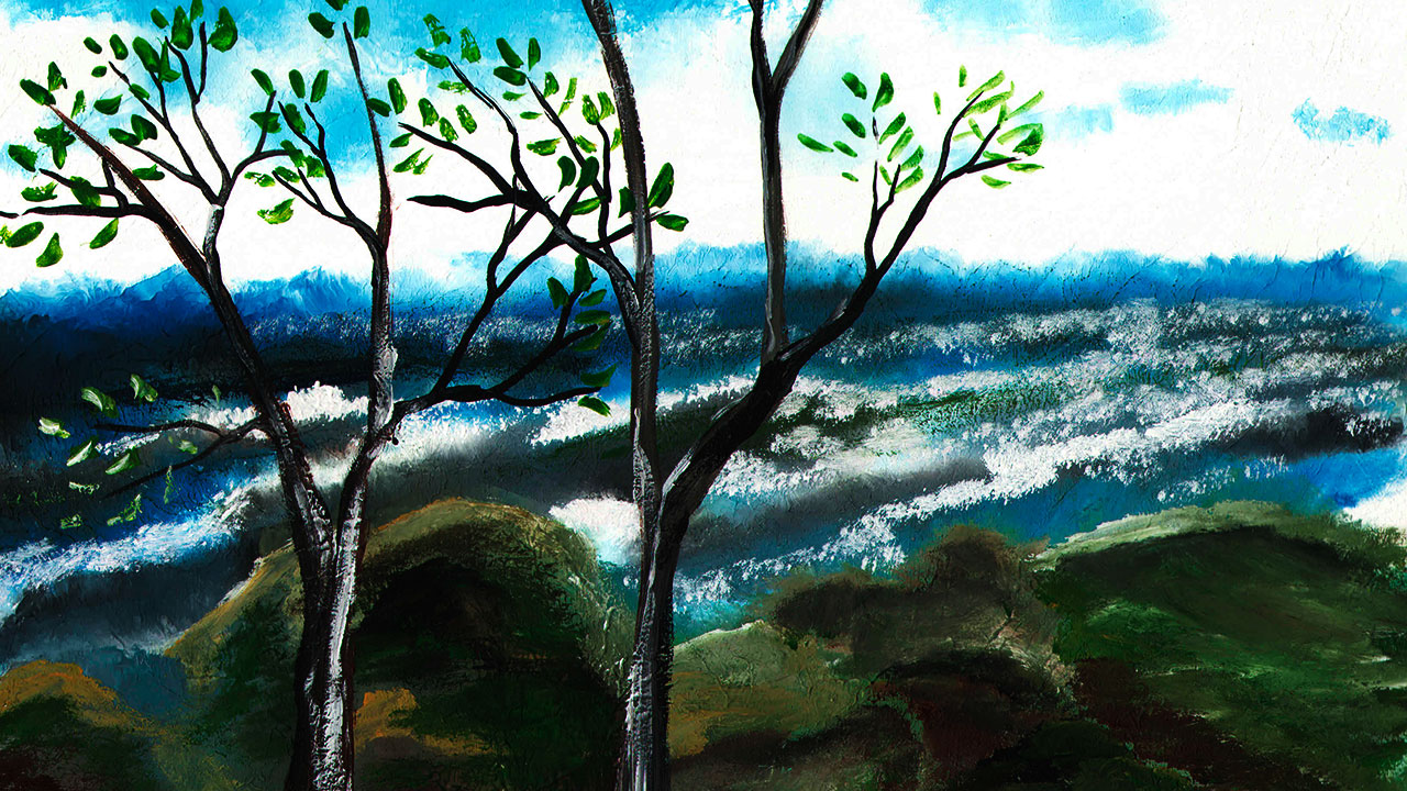 Нарисуем море. Весенний пейзаж. Правополушарное рисование смотреть онлайн