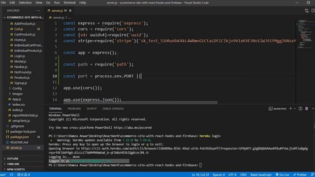 Ecommerce App With React Hooks & Firebase #12 Host React and Node App on Heroku смотреть онлайн