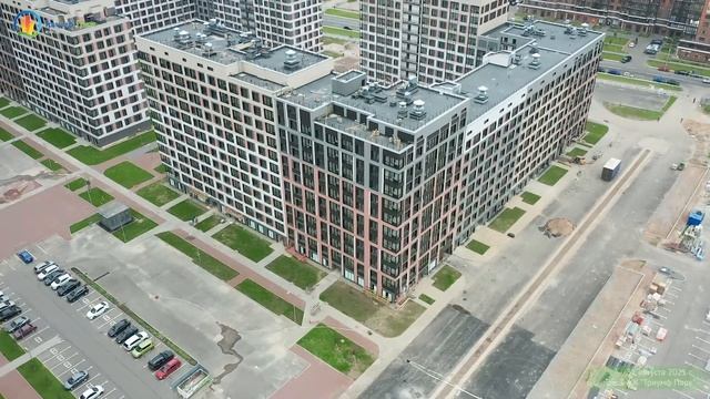 Ход строительства шестой очереди ЖК «Триумф Парк», сентябрь 2021 г. смотреть онлайн