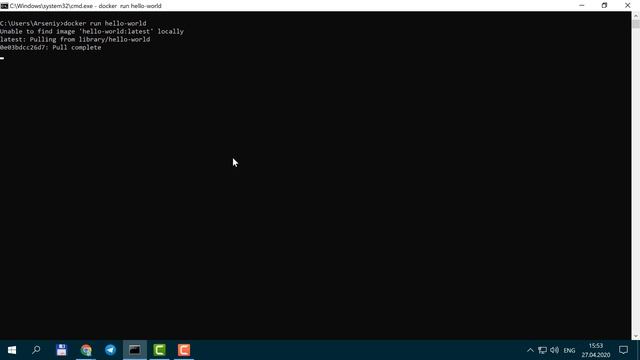 Запуск контейнера hello world в Docker. Docker для тестировщика смотреть онлайн