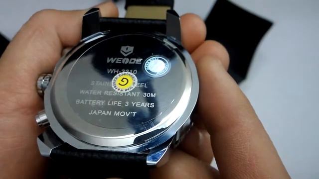 Ерлерге арналған қол сағат. Мужские часы WEIDE смотреть онлайн