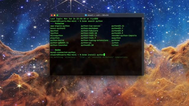 Install Python 3 via Homebrew on Mac смотреть онлайн