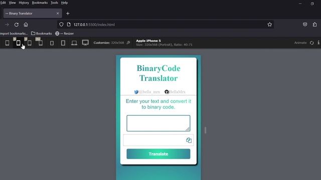 BinaryCode Translator in HTML, CSS, JavaScript смотреть онлайн