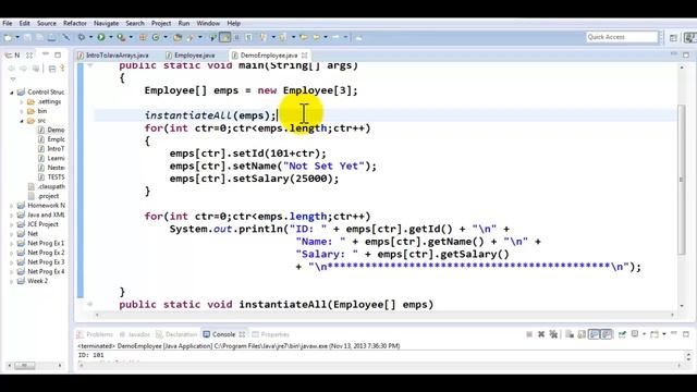 Java - Array of Objects Part 3 смотреть онлайн