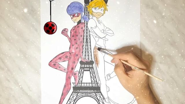 Miraculous lady bug and super cat / How to color / Как Раскрасить / Чудесный Ледибаг и Супер Кот / смотреть онлайн