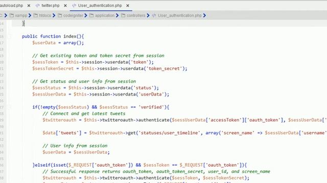Login with Twitter API in CodeIgniter смотреть онлайн