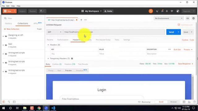 laravel passport Restfull API | User Resister and User Login test in postman Part-03 смотреть онлайн