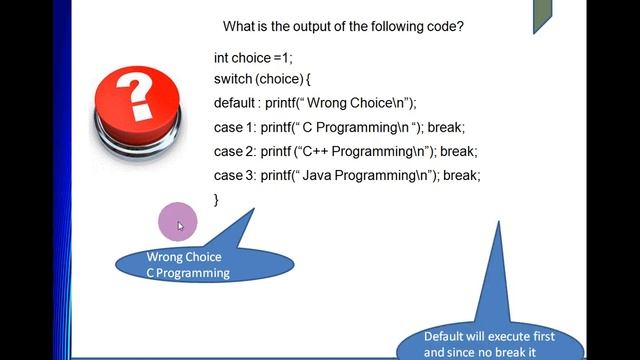 C Programming Switch Case смотреть онлайн