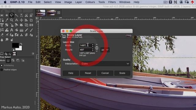 Gimp basics - Using the Lasso Tool (Free Selection) смотреть онлайн