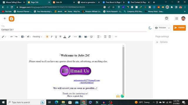 How To Create About Us And Contact Us Page || Blogger-WordPress смотреть онлайн