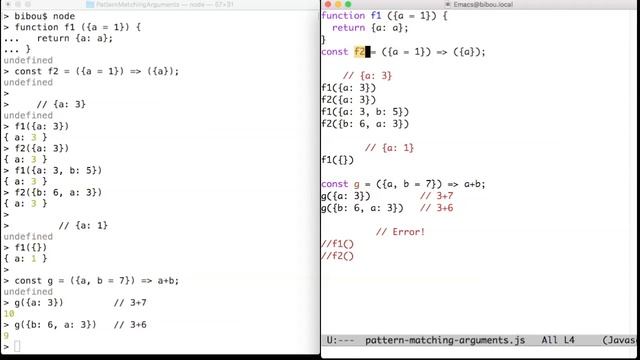 Pattern matching arguments смотреть онлайн
