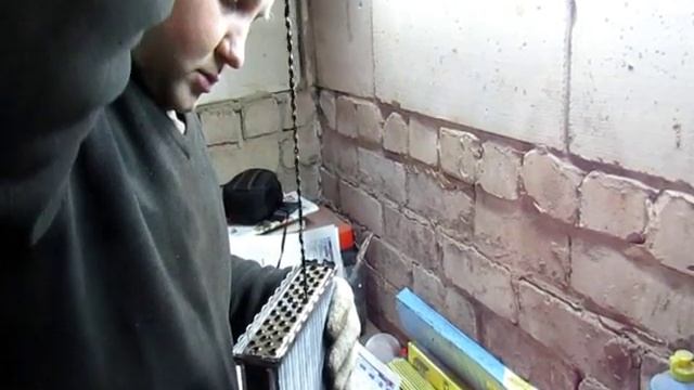 Печка грузовика Вольво.