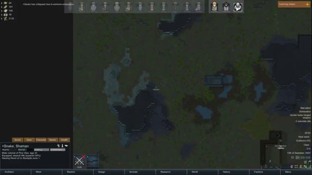 Rimworld Day 464 -Rough -Phoebe -No Mods - 2 Bases traders let's play gameplay смотреть онлайн