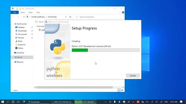 How to Install & Run Python 3 with PIP on Windows 10 смотреть онлайн