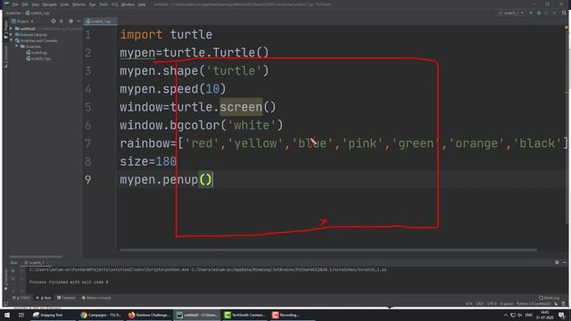 Python Full Course |Rainbow Animation | Day 40 смотреть онлайн