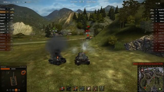 WOT: Mauntain Pass - VK 3601 (H) - 6 frags - Steel Wall, Top Gun, смотреть онлайн