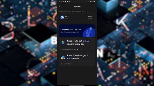 Rice Wallet кашелек Rice крипта без вложений получи токены даром до листинга