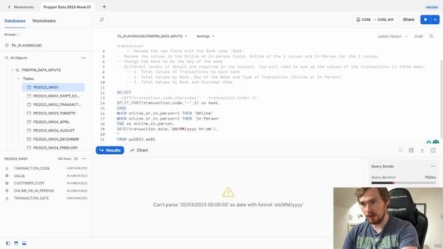 Mastering SQL | A Step-by-Step Guide to Preppin' Data 2023, Week 1 смотреть онлайн