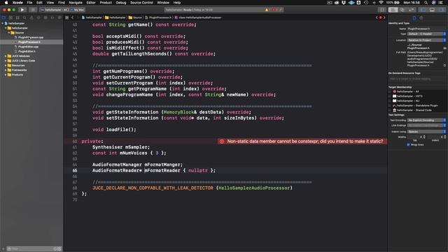 Build a Sampler VST Plug-in with JUCE Part 1 - Loading and Playing смотреть онлайн