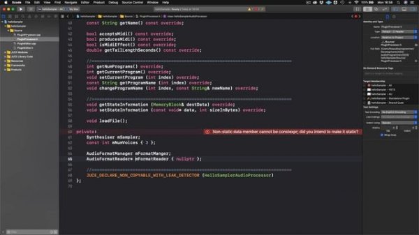 Build a Sampler VST Plug-in with JUCE Part 1 - Loading and Playing
