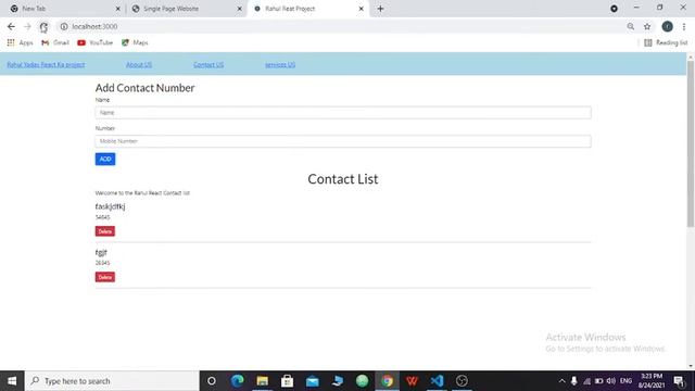 React JS small Project || Add Contact List || Store The Data Using Local Storage смотреть онлайн
