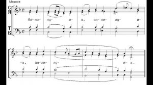 Аллилуия. Машков. Бас