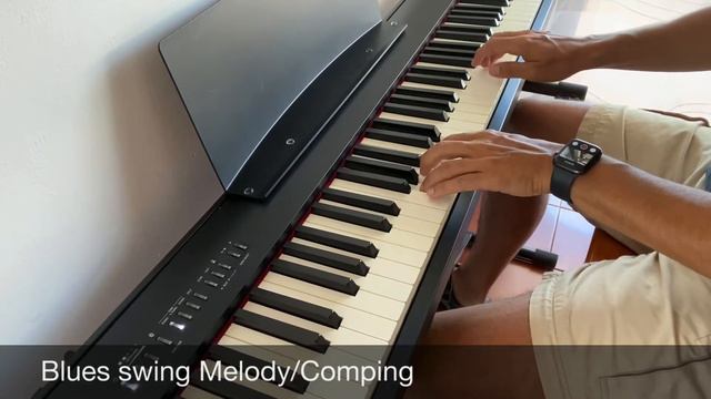 Practicing Piano VLog #12 - Blues swing Melody/Comping (Berklee Practice Method - Keyboard) смотреть онлайн
