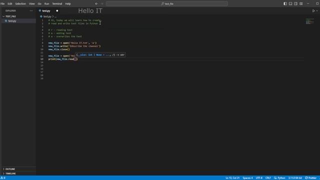 How to create, read and write to text files in Python смотреть онлайн