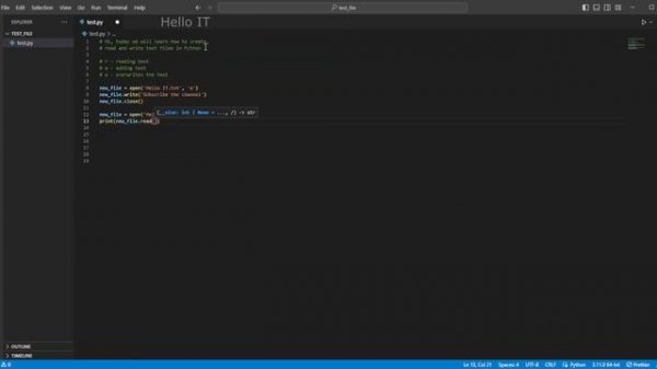 How to create, read and write to text files in Python