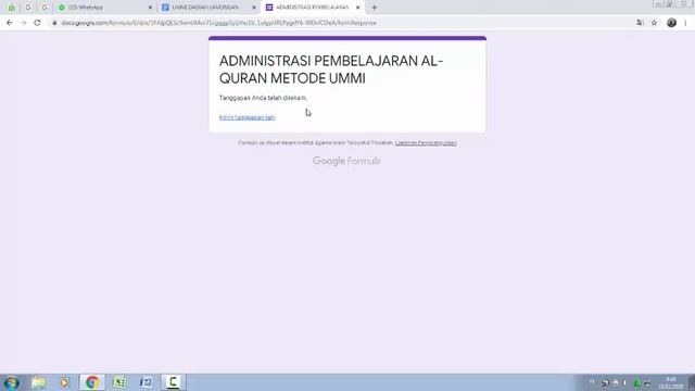 APLIKASI OTOMATIS UNTUK ADMINISTRASI PEMBELAJARAN AL-QURAN METODE UMMI смотреть онлайн