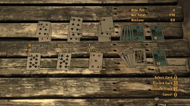 Fallout New Vegas Caravan Card Game Easy Win for Achievements смотреть онлайн