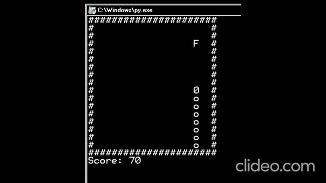 PYTHON 3.7 SNAKE GAME WITHOUT ANY MODULES!!! смотреть онлайн