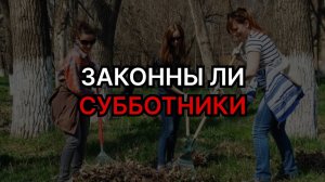 Обязательно ли ходить на субботники? Законны ли субботники