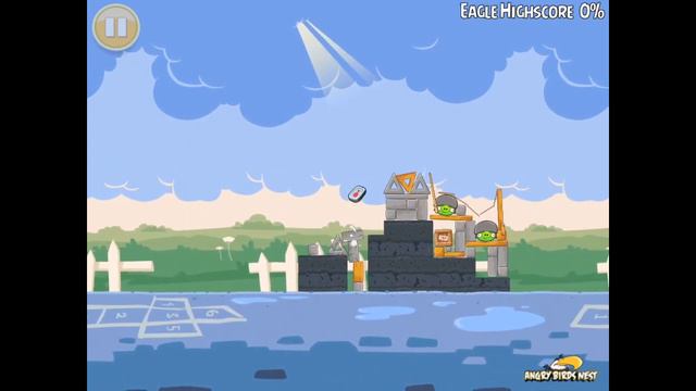 Angry Birds Seasons Back To School 1-9 100% Feather Mighty Eagle Walkthrough