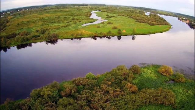 Устье Кубенское - облёты острова Кирпичный (1080р) смотреть онлайн