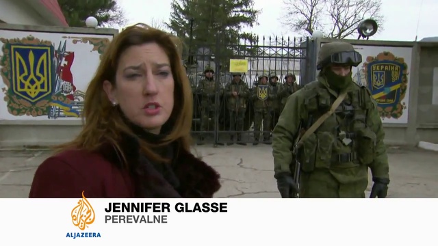 Gunmen Surround Ukranian Bases In Crimea