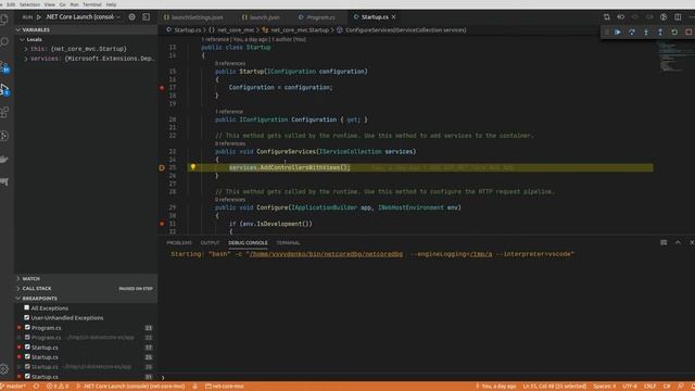 Netcoredbg can't debug .Net mvc application смотреть онлайн