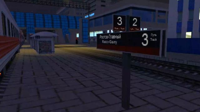 Вечерняя атмосфера вокзала Ростов-Главный в Trainz 12 смотреть онлайн
