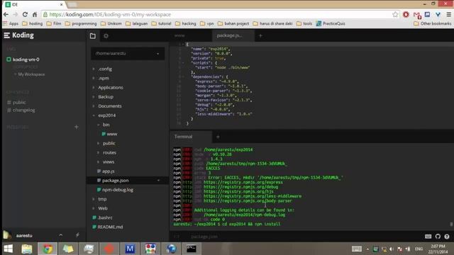 Setup Node.js with Express And Nodemon (Cloud VM) смотреть онлайн