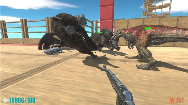Baby T Rex Help Me Find the Giant Therizinosaurus - Animal Revolt Battle Simulator смотреть онлайн