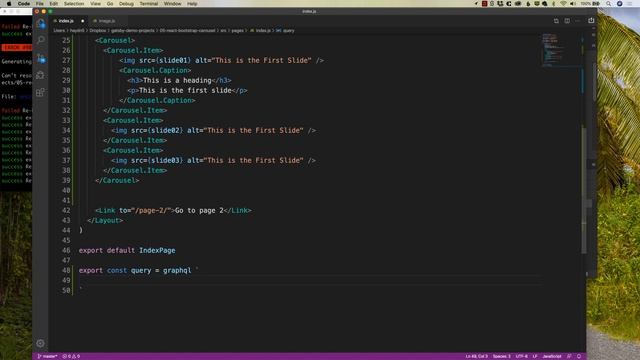 How to Use a React Bootstrap Carousel with Gatsby Image смотреть онлайн