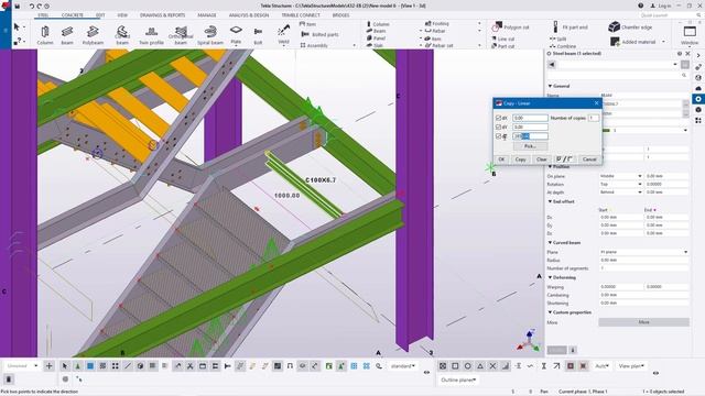 Staircase Tower with Chequered Plate Treads in Tekla Structures смотреть онлайн