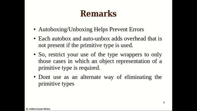 Java Programming Lecture - 10 : An Overview of Java Type Wrapper and String class смотреть онлайн