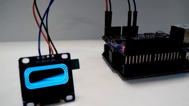 Монохромный OLED графический дисплей для Arduino 128x64 смотреть онлайн