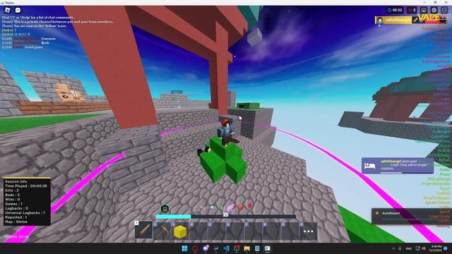 ROBLOX BEDWARS SCRIPT | Squads autowin/autofarm | Works on mobile смотреть онлайн