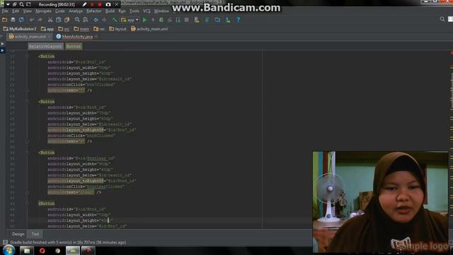 Tutorial cara membuat kalkulator sederhana di android studio смотреть онлайн