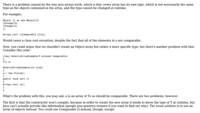 Software Engineering: Why use arg type `class Object` instead of `Comparable[]`? (3 Solutions!!) смотреть онлайн