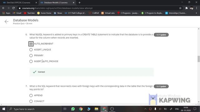 Coursera Introduction to SQL| quiz answer| week3 смотреть онлайн